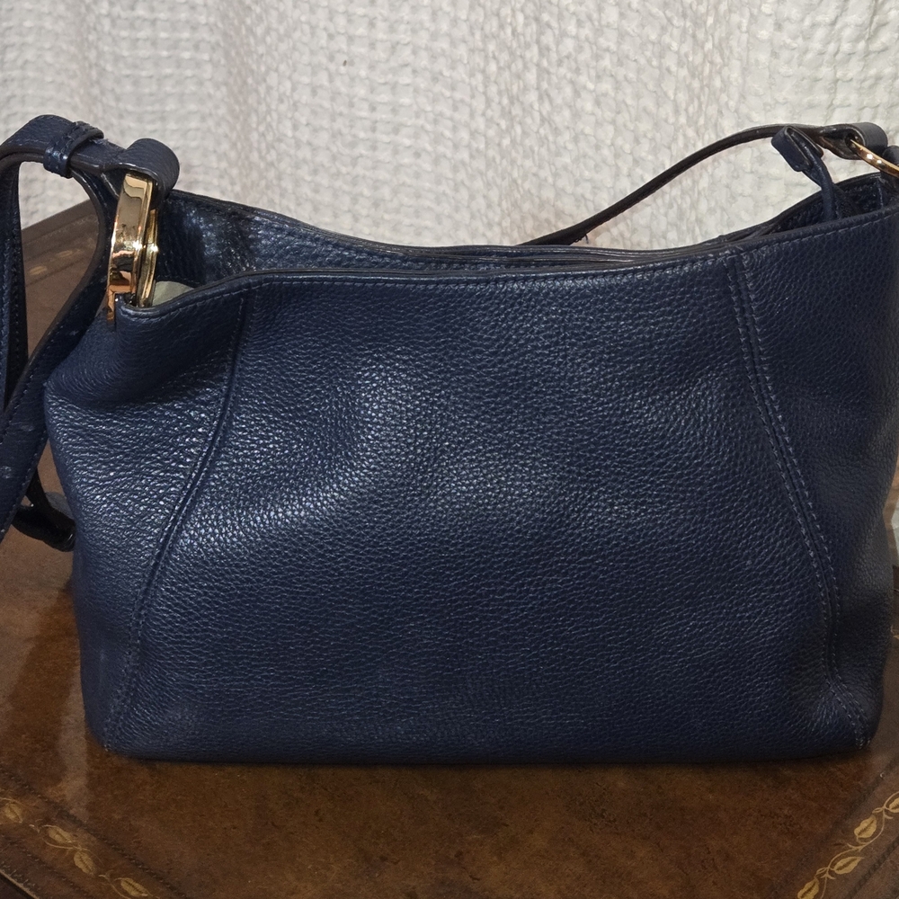 Michael Kors Dark Blue Leather Shoulder Bag